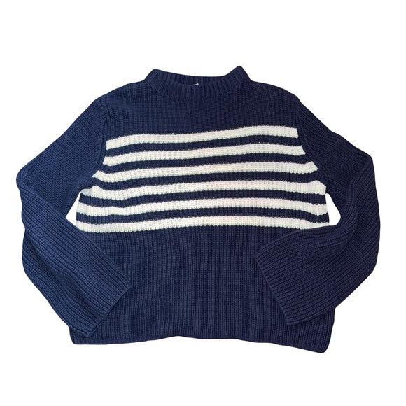 GAP Striped Bell Sleeve Sweater Large Like New - Picture 6 of 8